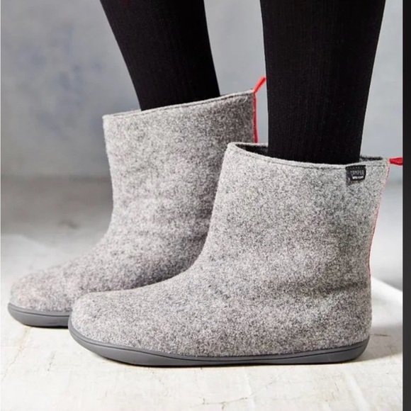 Camper Wool-mix yellow Ankle Boots - Picture 9 of 11